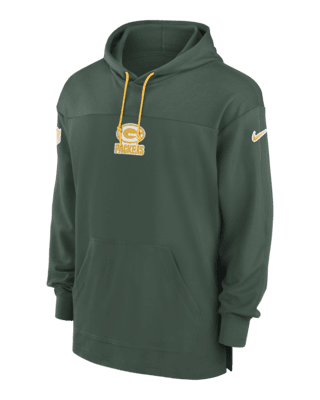 Мужские джерси Green Bay Packers Sideline Jersey Nike Dri-FIT NFL Pullover Hoodie