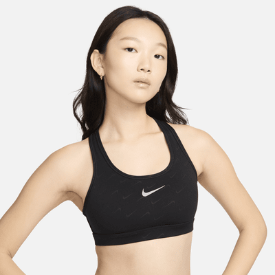 Nike Swoosh Medium-Support Women's Padded Monogram Sports Bra. Nike VN