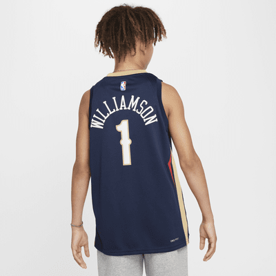 New Orleans Pelicans 2023/24 Icon Edition Nike Swingman NBA-jersey voor kids