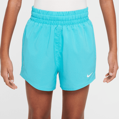 Nike One Big Kids' (Girls') Dri-FIT High-Waisted Woven Training Shorts