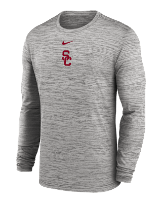 Мужская футболка USC Sideline Velocity Nike Dri-FIT College Long-Sleeve