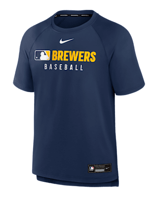 Мужская футболка Milwaukee Brewers Authentic Collection Pregame Nike Dri-FIT MLB