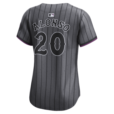 Jersey Nike Dri-FIT ADV de la MLB Limited para mujer Pete Alonso New York Mets City Connect