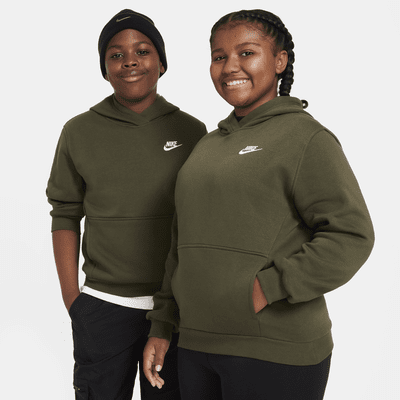 Nike Sportswear Club Fleece Big Kids' Pullover Hoodie (Extended Size)