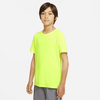 Nike Dri-FIT Miler Trainingsoberteil für ältere Kinder (Jungen)