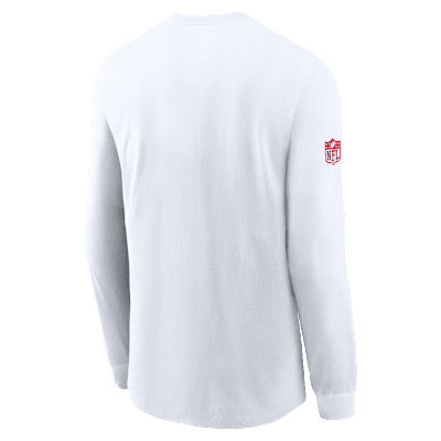 Kansas City Chiefs Sideline Team Issue Men's Nike Dri-FIT NFL Long-Sleeve T-Shirt