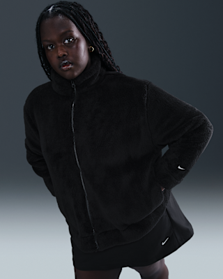 Женская куртка Nike Sportswear Essential High-Pile Fleece (Plus Size)
