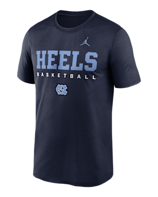 Мужская футболка North Carolina Courtside Basketball Legend Jordan Brand Dri-FIT College для баскетбола