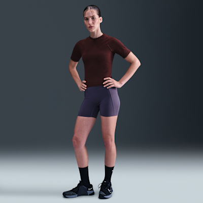 Nike Zenvy Rib Women's Dri-FIT Short-Sleeve Top