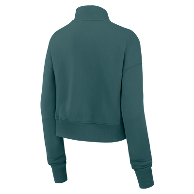 Philadelphia Eagles Phoenix Women's Nike NFL Cropped 1/4-Zip Crew