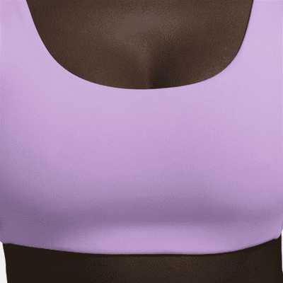 Brassière de sport à maintien léger avec doublure légère et encolure en U Nike Alate All U pour femme