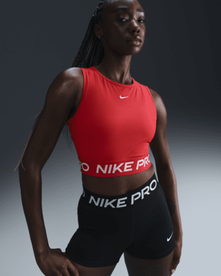 Женские  Nike Pro Dri-FIT Cropped Tank Top