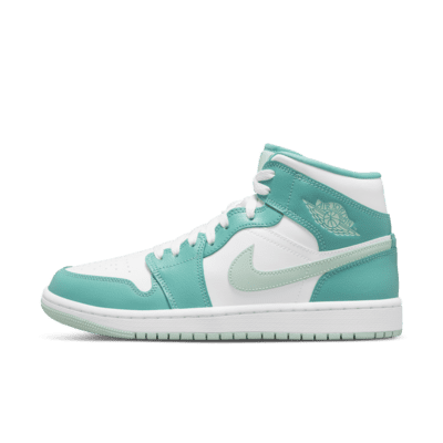 jordan 1 teal black and white