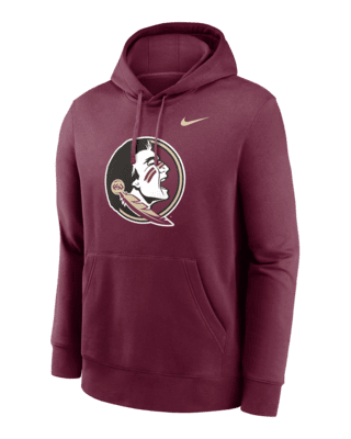 Мужское худи Florida State Seminoles Primetime Evergreen Club Primary Logo Nike College Pullover Hoodie