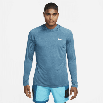 nacimiento cáustico inalámbrico Nike Men's Long-Sleeve Hooded Hydroguard Swim Shirt. Nike.com