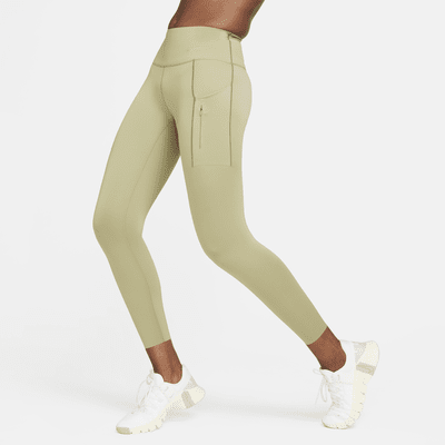 Leggings a 7/8 a vita media con tasche e sostegno elevato Nike Go – Donna