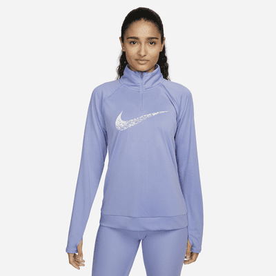 nike zip up running top