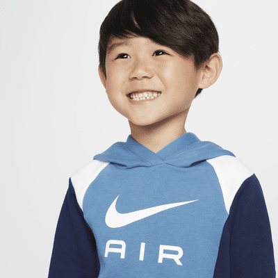 Conjunto de sudadera sin cierre y pants de tejido Fleece tamaño infantil Nike Air