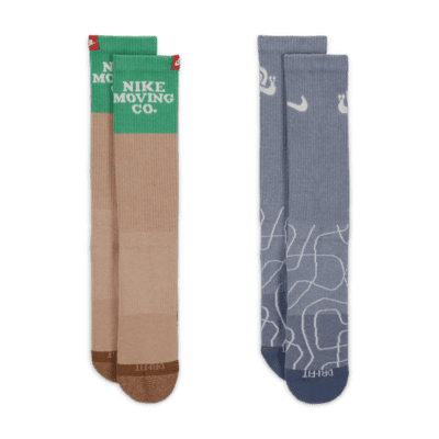 Nike Everyday Plus Cushioned Crew Socks (2 Pairs)