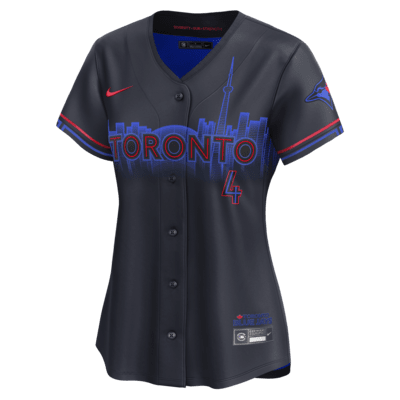 Jersey Nike Dri-FIT ADV de la MLB Limited para mujer George Springer Toronto Blue Jays City Connect