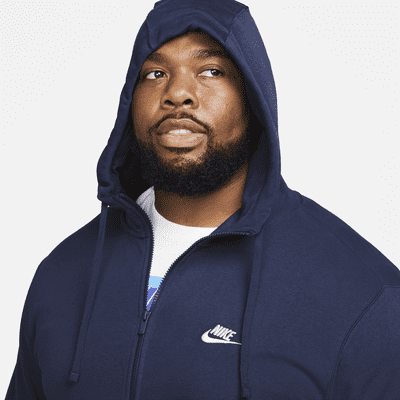 Sweat à capuche et zip Nike Sportswear Club Fleece pour Homme