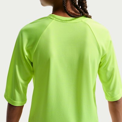 Camiseta Hydroguard de media manga para niño talla grande Nike Heather