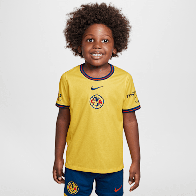 Kit de 3 piezas de fútbol Nike Replica para niños talla pequeña Club América local 2024/25 Stadium