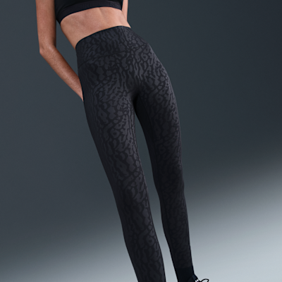 Leggings de cintura alta sin costura delantera de 7/8 para mujer Nike Universa