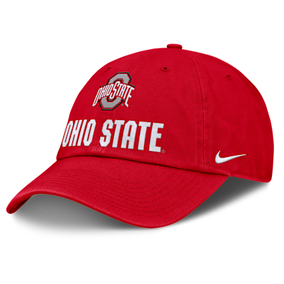 Gorra universitaria Nike ajustable para hombre Ohio State Sideline Club Gameday