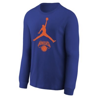 New York Knicks Essential Big Kids' Jordan NBA Long-Sleeve T-Shirt