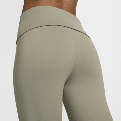 Pantaloni a vita alta con risvolto Dri-FIT Nike One – Donna