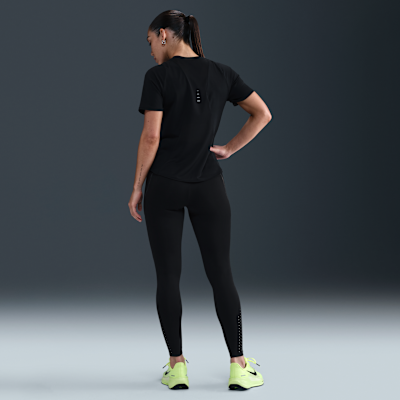 Leggings da running a 7/8 a vita alta con dettagli dal design rifrangente Nike Swift – Donna