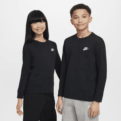 Playera de manga larga para niños grandes Nike Sportswear