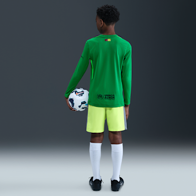 Maglia da calcio replica Nike Dri-FIT FC Barcelona 2025/26 Stadium per ragazzo/a – Goalkeeper