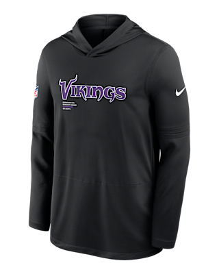Мужские  Minnesota Vikings Pure Fury Sideline Nike Dri-FIT NFL Long-Sleeve Hooded Top