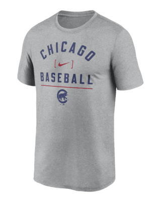 Chicago Cubs Arch Baseball Stack Men's Nike Dri-FIT MLB T-Shirt. Nike.com