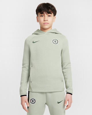 Детское худи Chelsea FC Tech Big Kids' (Boys') Nike Soccer Fleece Pullover Hoodie