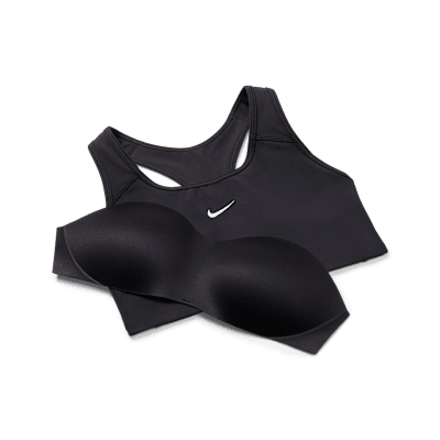 Nike Swoosh 女款中度支撐型一片式襯墊運動內衣