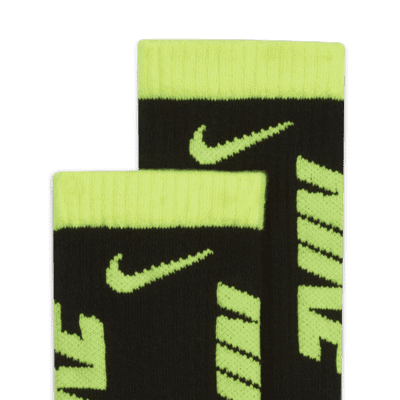 Nike Everyday 兒童緩震中筒襪 (3 雙)