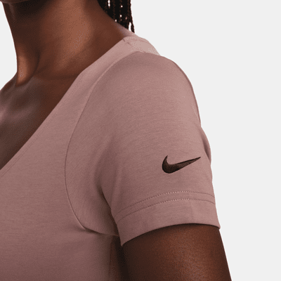 Playera de manga corta para mujer Nike Sportswear Essential Swoosh