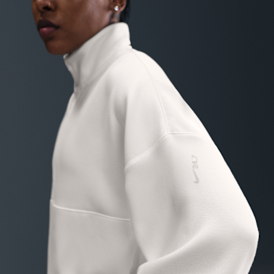 Playera Dri-FIT oversized de medio cierre para mujer Nike 24.7 ImpossiblySoft