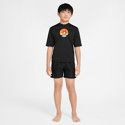 Playera de manga corta Dri-FIT para niño talla grande Nike Swim Hydroguard