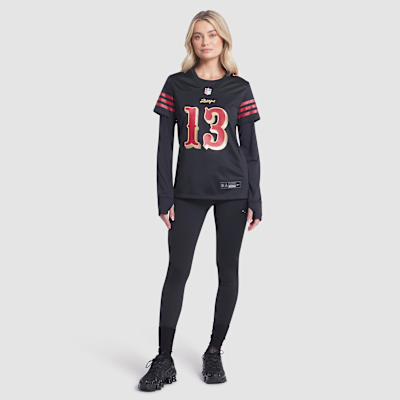 Jersey Nike de la NFL Game para mujer Brock Purdy San Francisco 49ers Rivalries Collection