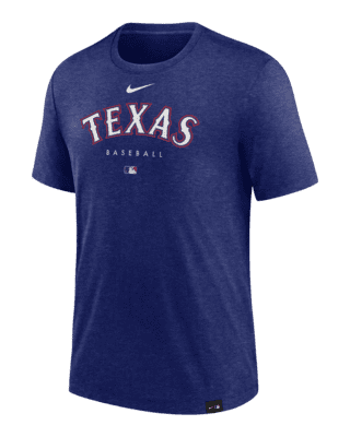 Youth Nike Light Blue Texas Rangers Early Work Tri-Blend T-Shirt