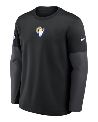 Мужская футболка Los Angeles Rams Scripted To Win Sideline Coach Nike Therma-FIT NFL Long-Sleeve