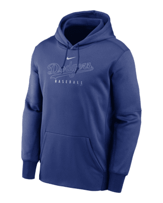 Nike Therma Outline Wordmark (MLB Los Angeles Dodgers) Men's Pullover Hoodie.