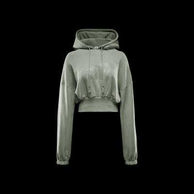 Nike Sportswear Women's Oversized Cropped French Terry Pullover Hoodie