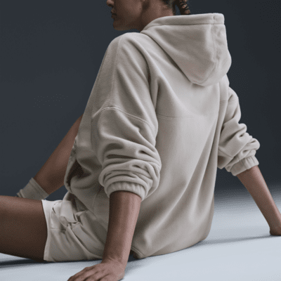 Felpa pullover oversize in fleece con cappuccio Therma-FIT Nike One – Donna