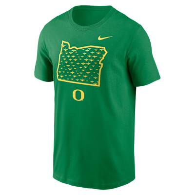 Oregon Ducks Campus State Shape Men's Nike College T-Shirt