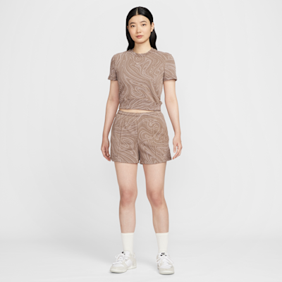 Nike Sportswear Chill Terry Women's Short-Sleeve French Terry Printed Top